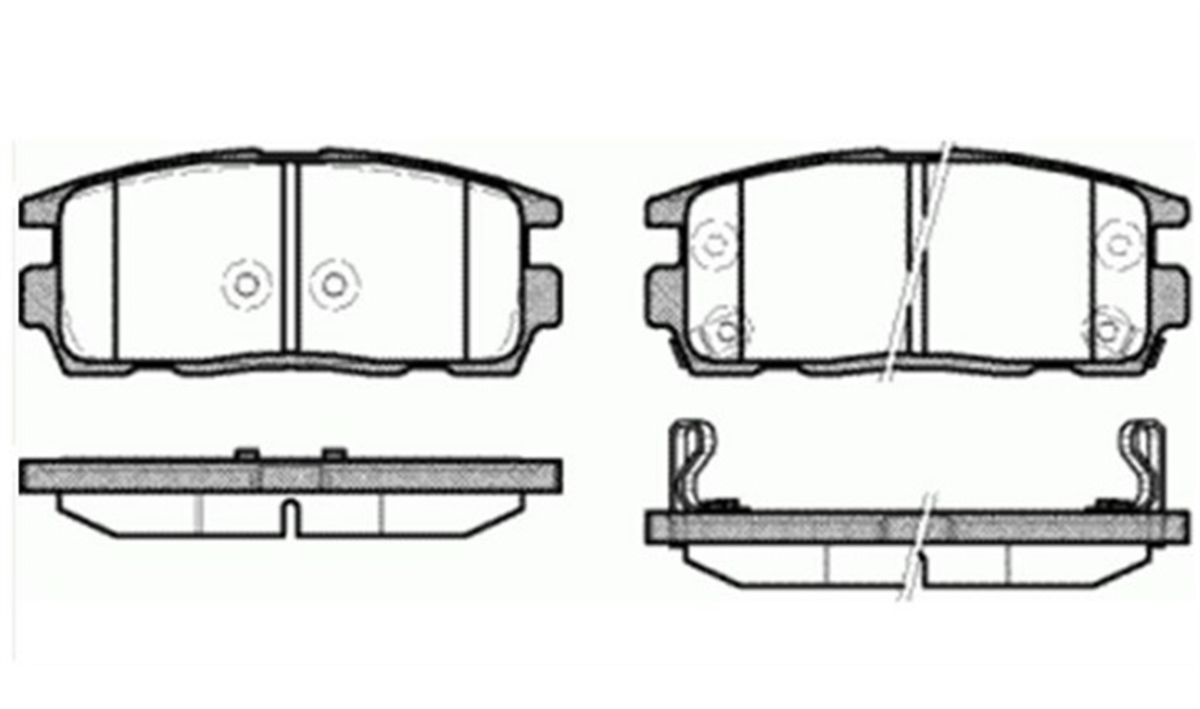 YEDEK PARÇABALATA FREN ARKA - CHEVROLET CAPTIVA 07>12 / OPEL ANTARA 07>12 / HYUNDAI TERRACAN 02-  96626076 -MGA-55337MGAMGA-55337