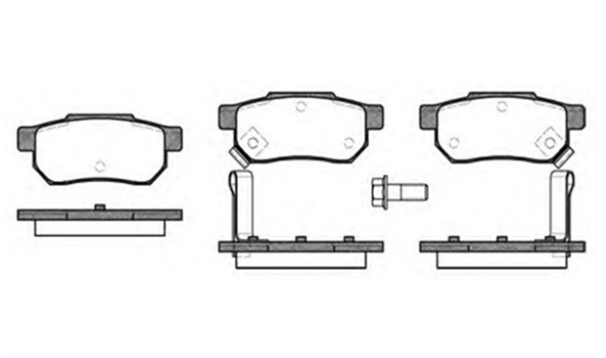 YEDEK PARÇABALATA FREN ARKA-HONDA CIVIC 96>00/JAZZ 02>10/ROVER 90>  06022-SP8-000 -MGA-55317MGAMGA-55317