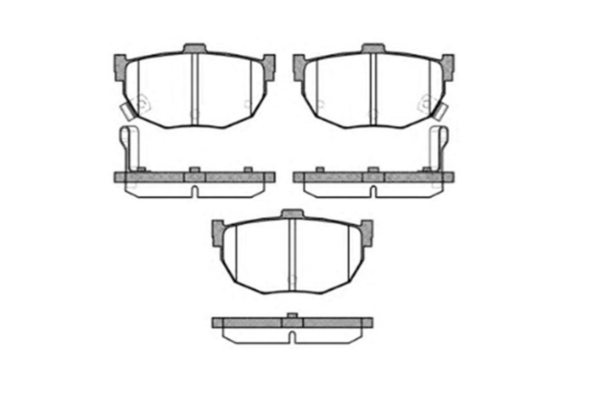 YEDEK PARÇABALATA FREN ARKA -  KIA CERATO 04>10 / HYUNDAI ELANTRA 05> / ELANTRA 96-06 / NISSAN MAXIMA 88>94 / PRIMERA P10 2.0 90-96  583022DA10 -MGA-55374MGAMGA-55374