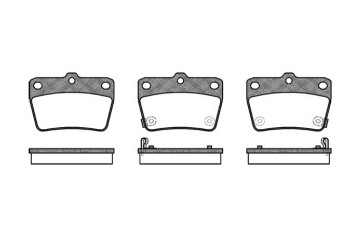 YEDEK PARÇABALATA FREN ARKA-TOYOTA RAV4 00>05/CHERY TIGGO 08>  0446642030 -MGA-55283MGAMGA-55283