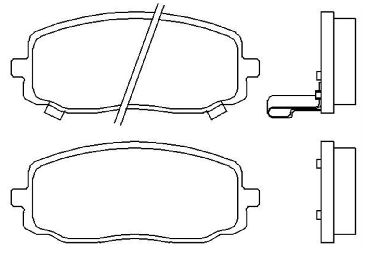 YEDEK PARÇABALATA FREN ON-HYUNDAI I10 08>12/KIA PICANTO 04>10   581010XA10 -MGA-55240MGAMGA-55240