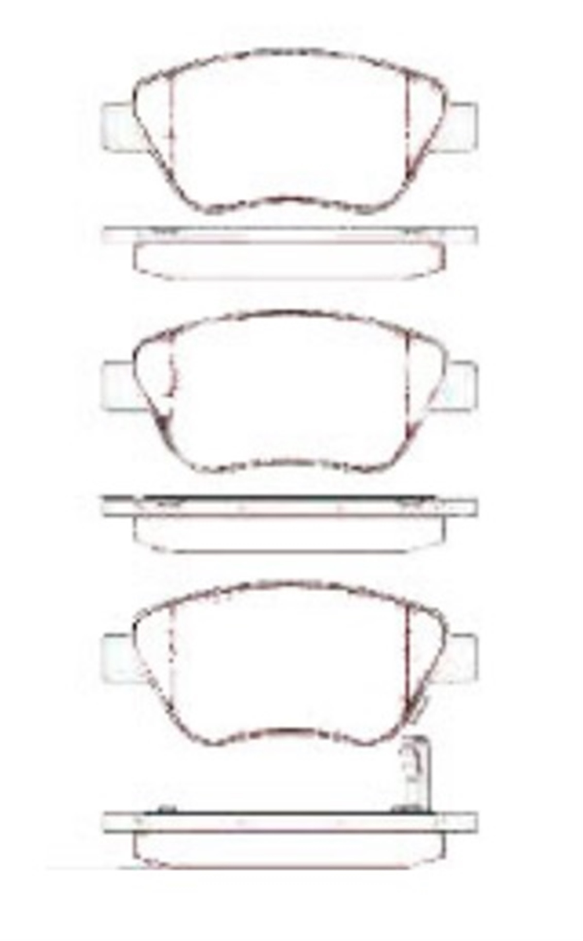 YEDEK PARÇABALATA FREN ON-  OPEL  CORSA D 1.0 1.2 1.4 1.3D 75HP   -MGA-55472MGAMGA-55472