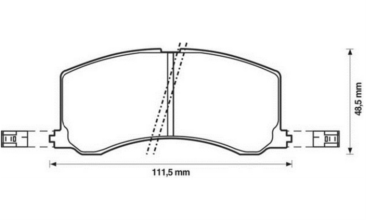 YEDEK PARÇABALATA FREN ON-SUZUKI BALENO 96>00  5580062G60000 -MGA-55428MGAMGA-55428