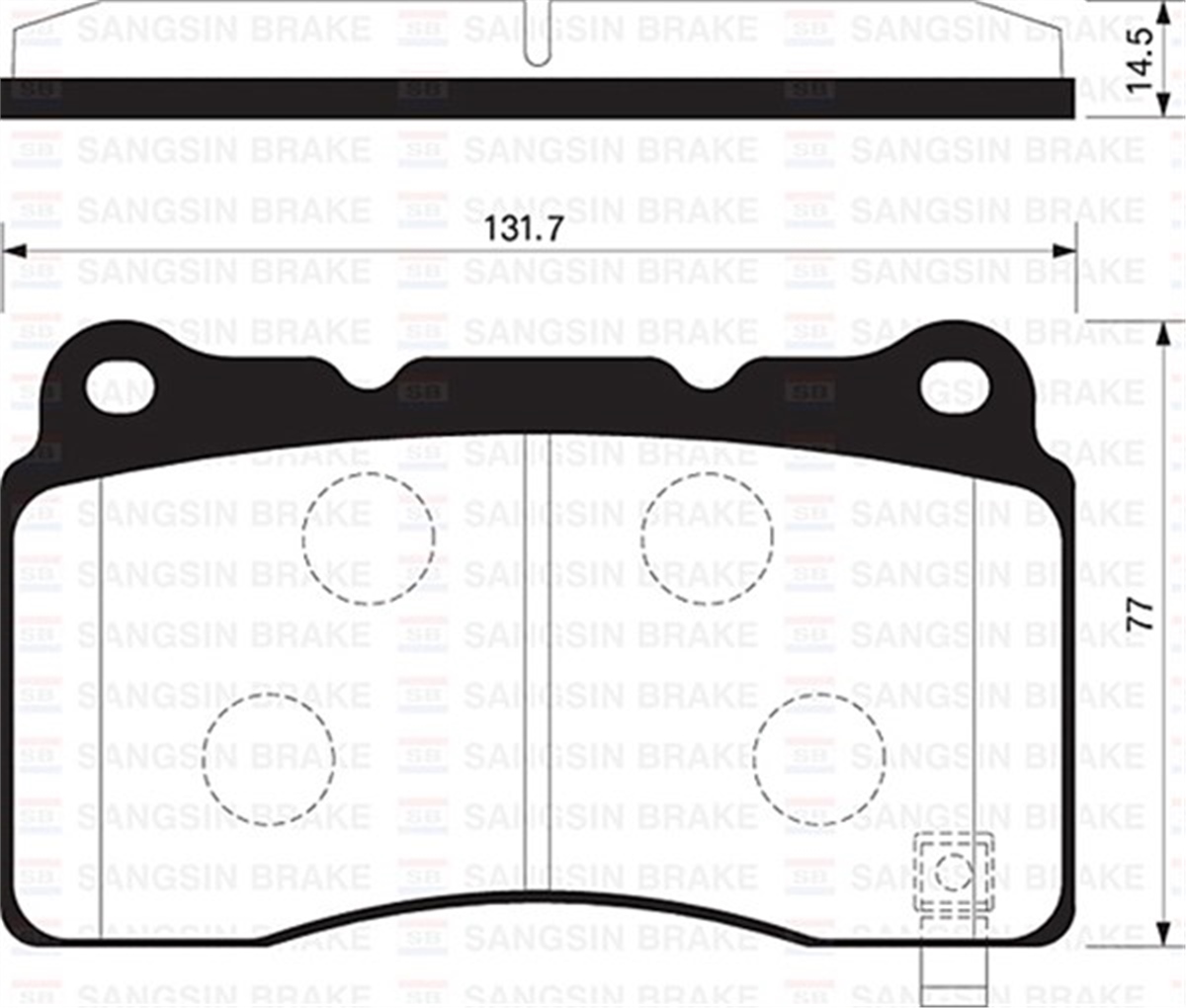 YEDEK PARÇABALATA ÖN DİSK ALFA ROME 159-166-BRERA-SPIDER 05 SENSÖRSÜZ GDB1648-GDB1603 SANGSIN SP2119SANGSINSANGSIN SP2119