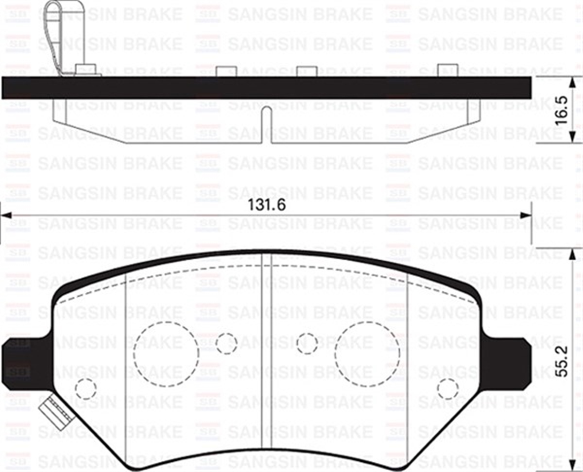 YEDEK PARÇABALATA ÖN DİSK CHERY A3-G5 JC22-B21 SANGSIN SP2134SANGSINSANGSIN SP2134