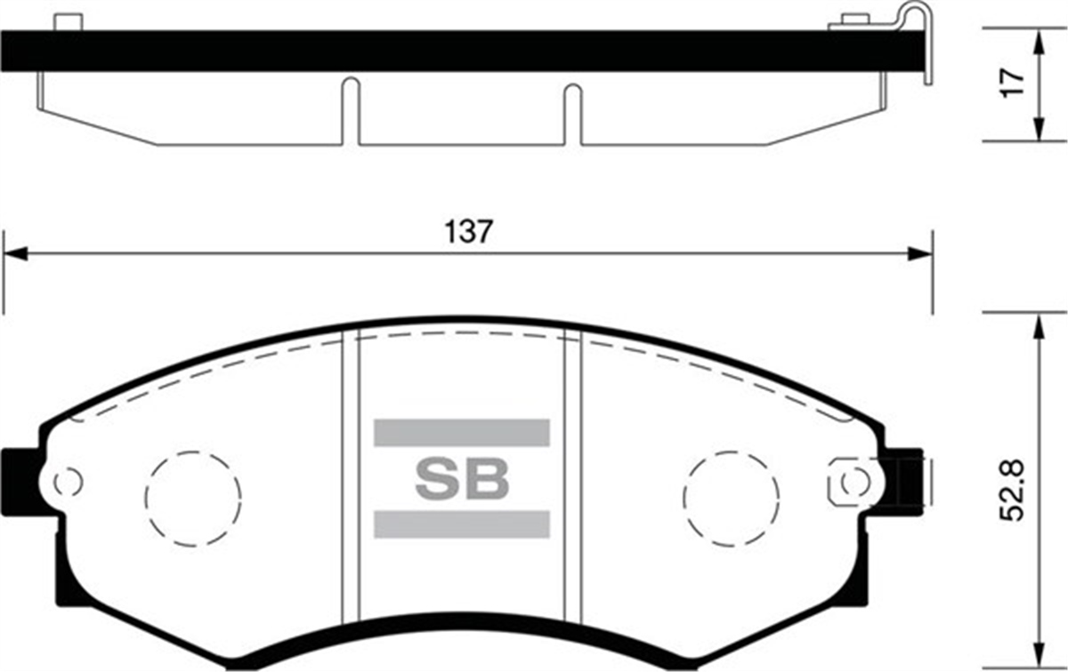 YEDEK PARÇABALATA ÖN DISK CHERY B12-G6F SANGSIN SP2126FSANGSINSANGSIN SP2126F