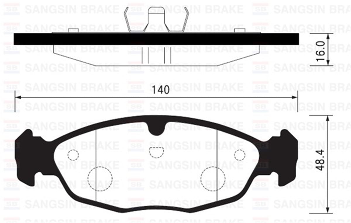 YEDEK PARÇABALATA ÖN DİSK DEWOO NEXIA 1.5 95-97 OPEL ASTRA-CORSA B 93-00 GDB3341-GDB4143 SANGSIN SP2024SANGSINSANGSIN SP2024