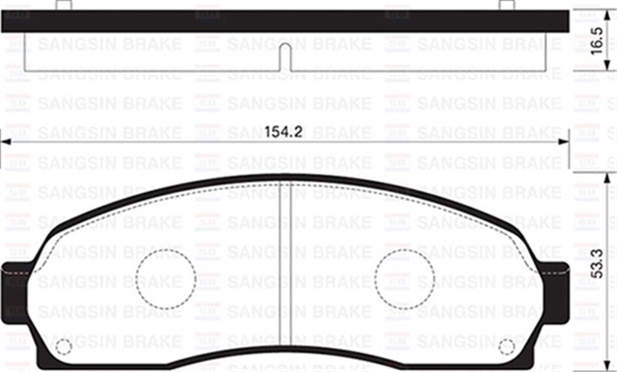 YEDEK PARÇABALATA ÖN DİSK FORD EXPLORER-RANGER 4.0 V6 02 GDB4131 SANGSIN SP1369SANGSINSANGSIN SP1369