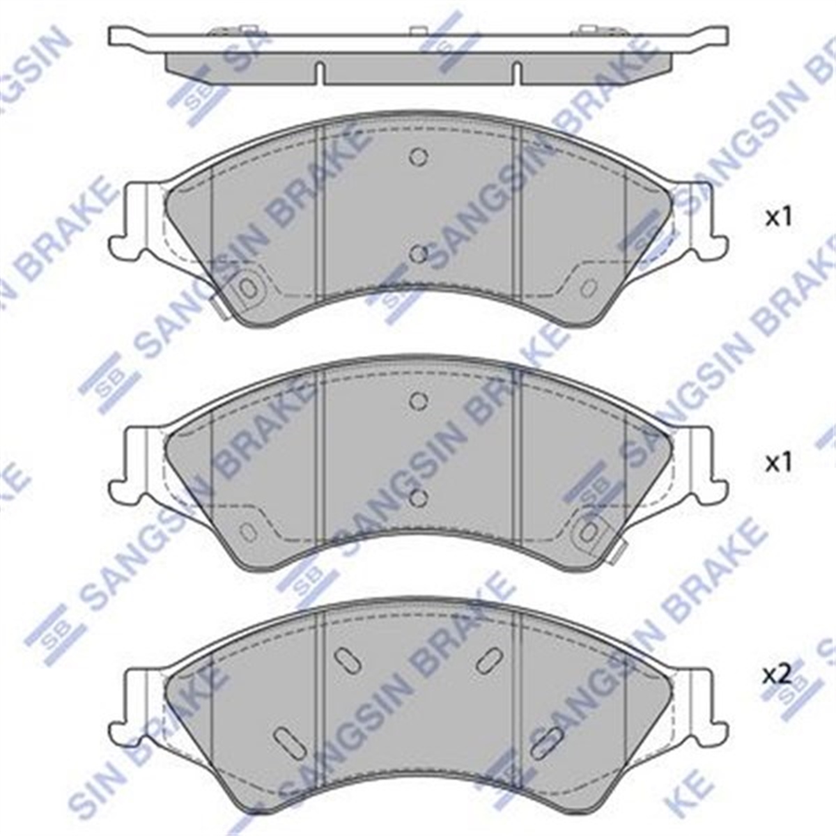 YEDEK PARÇABALATA ÖN DİSK FORD RANGER11 MAZDA BT-50 11 GDB2005 SANGSIN SP1596SANGSINSANGSIN SP1596