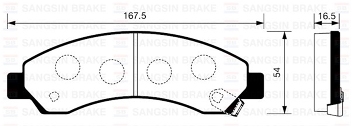 YEDEK PARÇABALATA ÖN DİSK HOVER 2.5 SANGSIN SP2088SANGSINSANGSIN SP2088