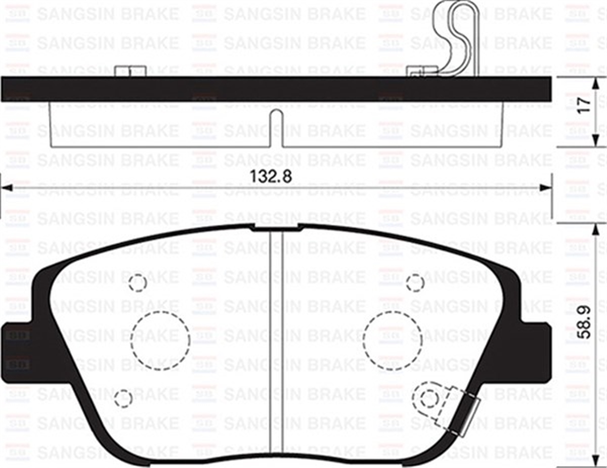 YEDEK PARÇABALATA ÖN DİSK HYUNDAI SONATA 09 KIA K5-OPTIMA 1.7-2.0-2.4 12 SANGSIN SP1398SANGSINSANGSIN SP1398
