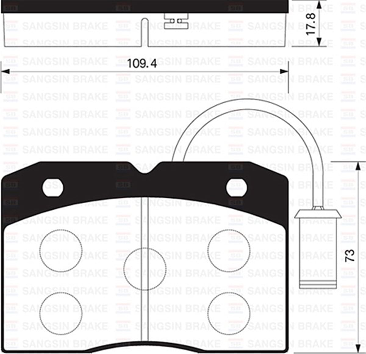 YEDEK PARÇABALATA ÖN DİSK IVECO DAILY 2WD 96-02 17.8MM GDB1356 SANGSIN SP2017SANGSINSANGSIN SP2017