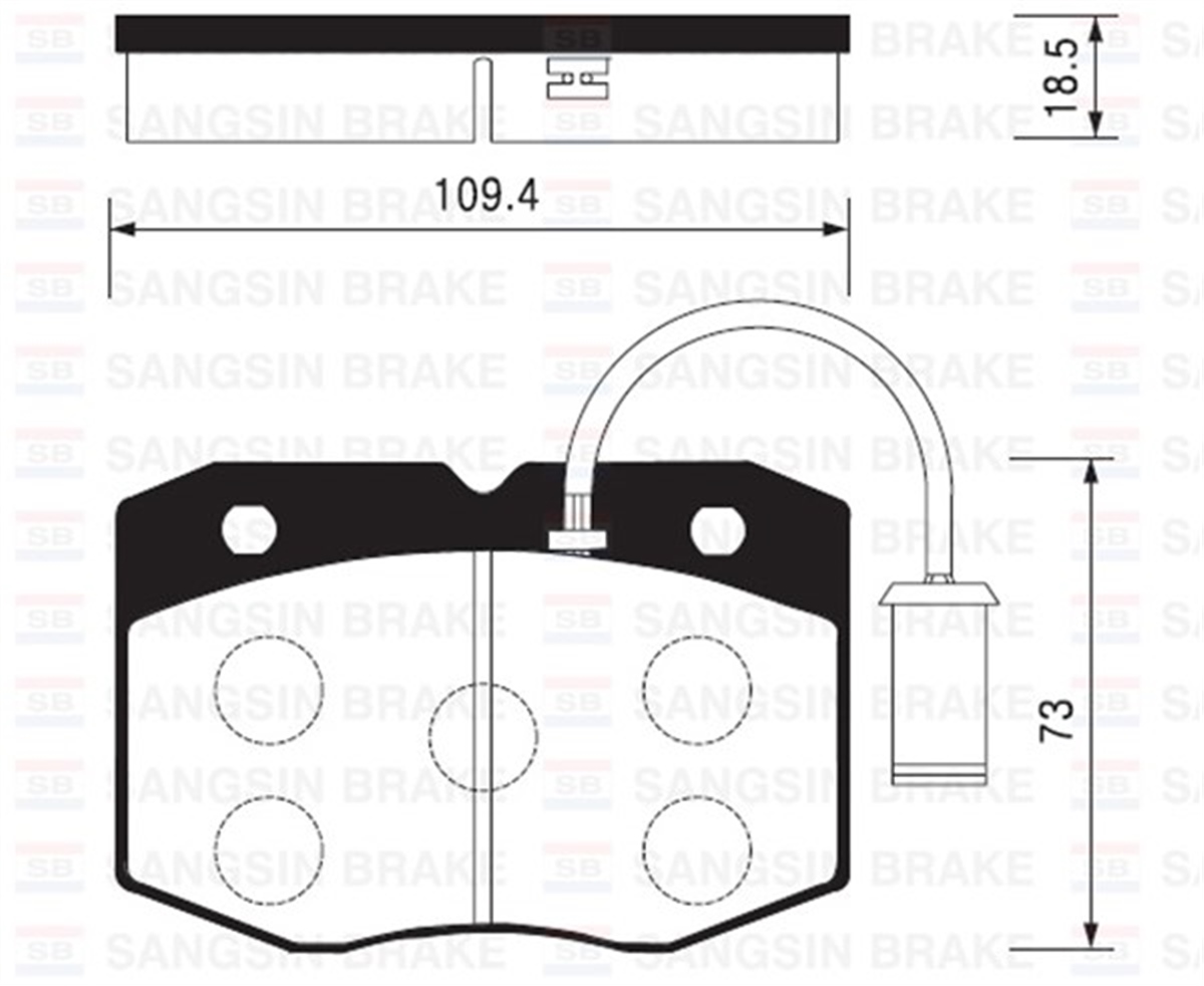 YEDEK PARÇABALATA ÖN DİSK IVECO DAILY 2WD 96-02 18.5MM GDB1356 SANGSIN SP2014SANGSINSANGSIN SP2014