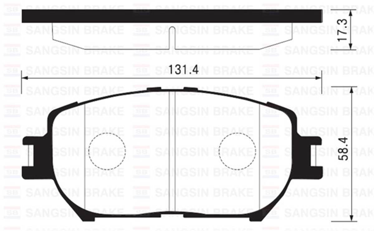 YEDEK PARÇABALATA ÖN DİSK LEXUS GS 3.0 06 TOYOTA CAMRY 2.4-3.0 01 GDB3314 SANGSIN SP2037SANGSINSANGSIN SP2037