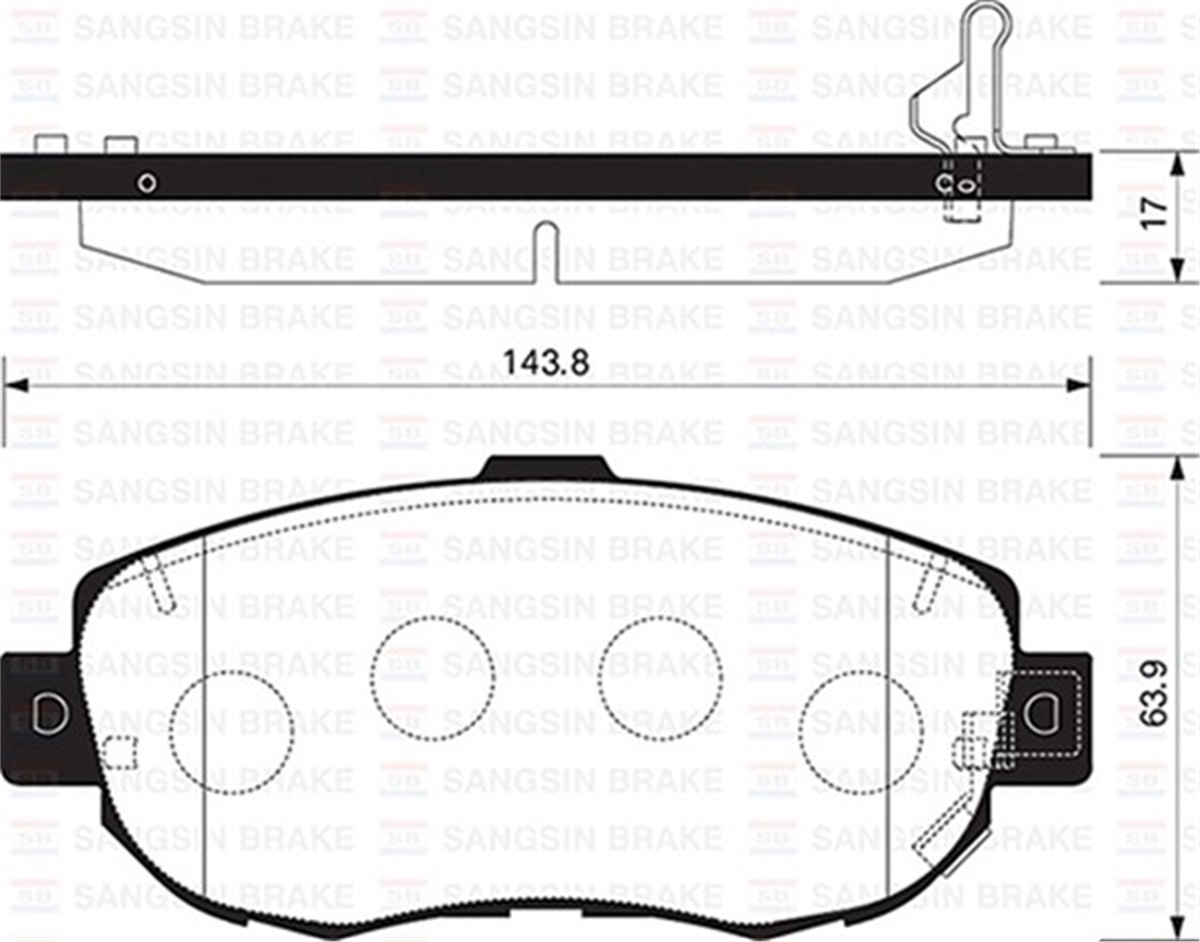 YEDEK PARÇABALATA ÖN DİSK LEXUS GS-IS-SC 05 GDB1241-GDB3235-GDB1184 SANGSIN SP1386SANGSINSANGSIN SP1386