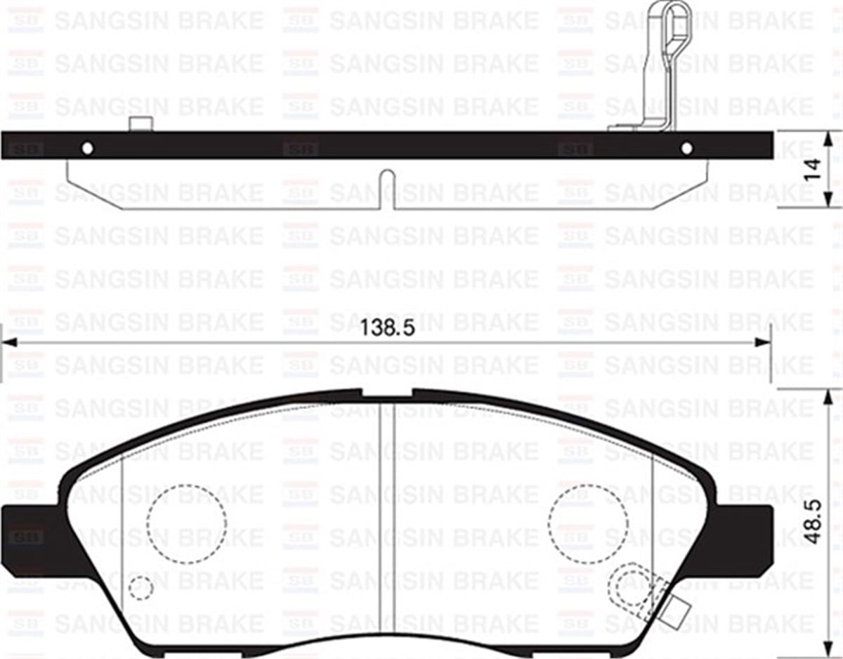 YEDEK PARÇABALATA ÖN DİSK NISSAN CUBE-TIIDA 07 SANGSIN SP2084SANGSINSANGSIN SP2084
