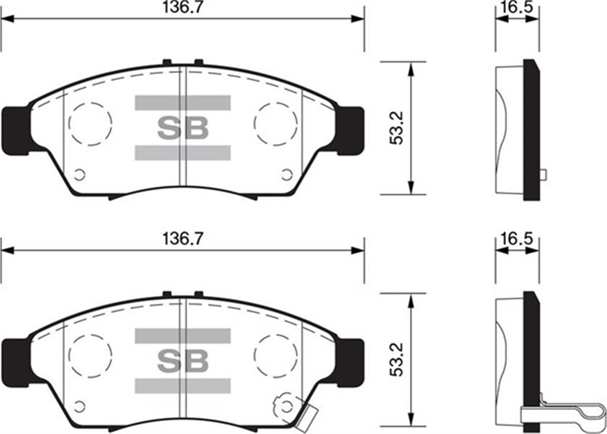 YEDEK PARÇABALATA ÖN DİSK SUZUKI LIANA 01 GDB3290 SANGSIN SP1541SANGSINSANGSIN SP1541