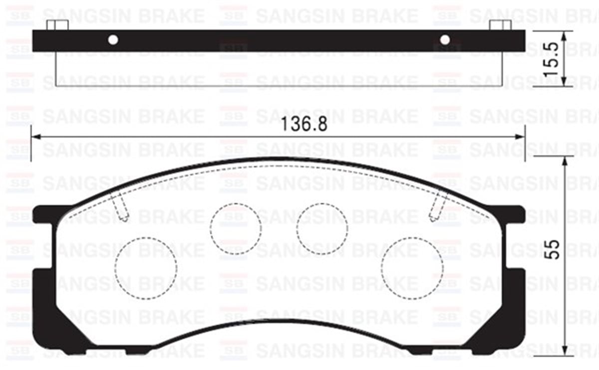 YEDEK PARÇABALATA ÖN DİSK TOYOTA PREVIA 90-96 GDB1195 SANGSIN SP2035SANGSINSANGSIN SP2035