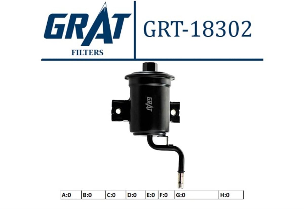 YEDEK PARÇABENZIN FILTRESI - TOYOTA COROLLA 03>07 2330022020 -GRT-18302GRATGRT-18302