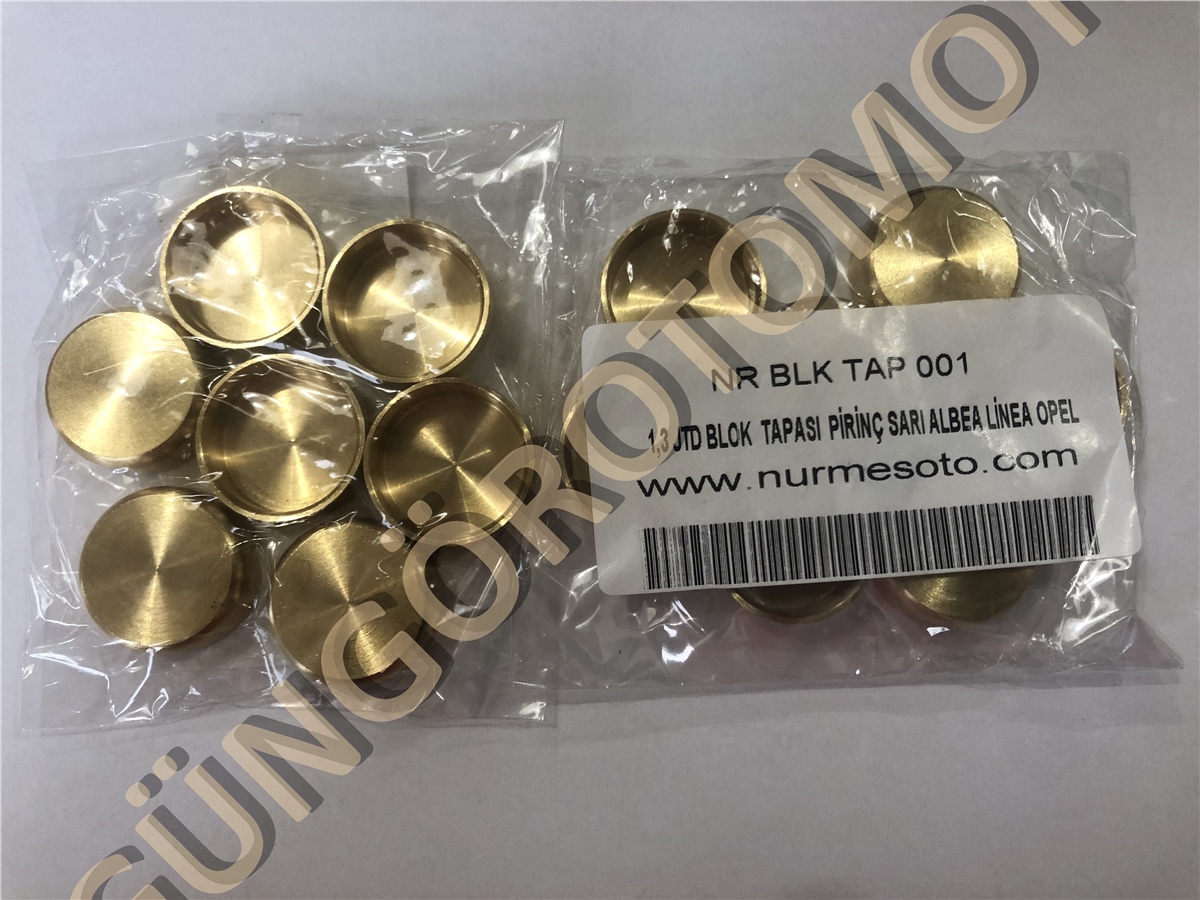 YEDEK PARÇABLOK SU TAPASI 25 MM ORJ. PİRİNÇ SARI LİNEA/EGEA/ALBEA/CORSA 1.3NURMES*NUR-2400