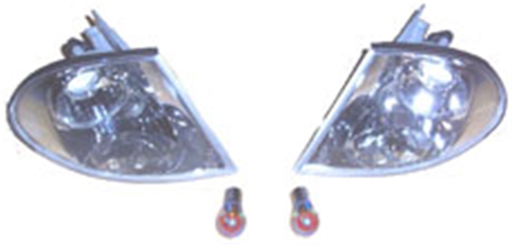 YEDEK PARÇABmw 3 Serı- E46- Sd- 98/01 Modifiye Ön Sinyal Sağ/Sol Set 2 Parça Beyaz/Nikelajlı (Far Tarafı DMEYDAN2007-1109