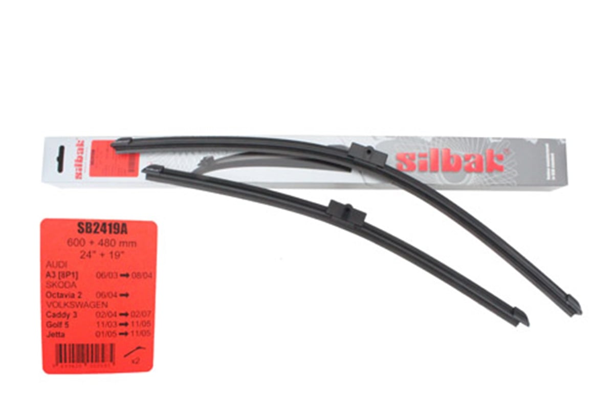 YEDEK PARÇACADDY  04>07 ÖN SİLECEK SÜPÜRGE TAKIM : MUZ TİPİ (600+480 MM) SIL 1T1998002 SB2419APARCAWORLDSIL 1T1998002