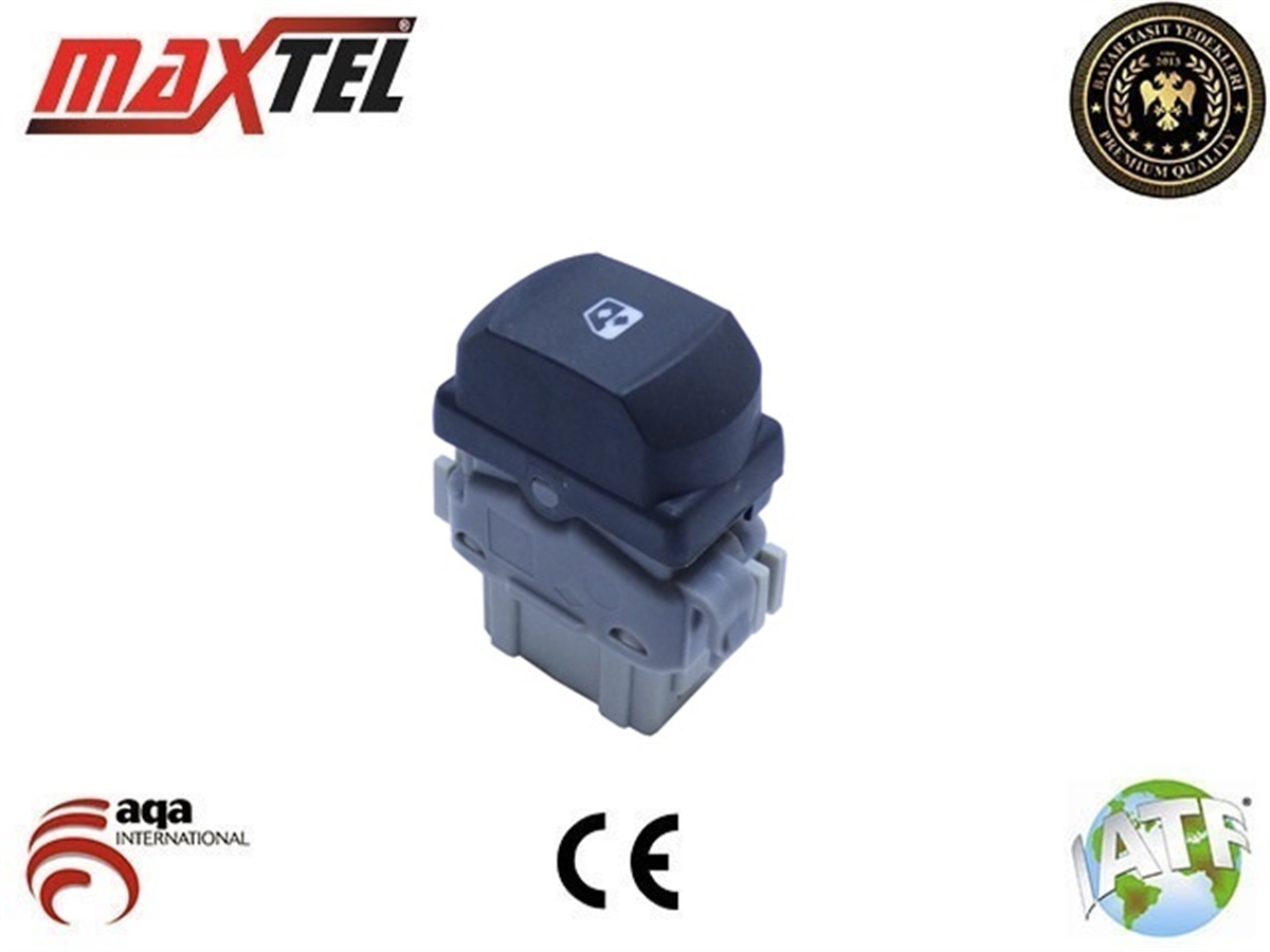 YEDEK PARÇACAM AÇMA DÜĞMESİ ÖN SAĞ 6 PİN GRİ MEGANE IIMAXTEL18204013