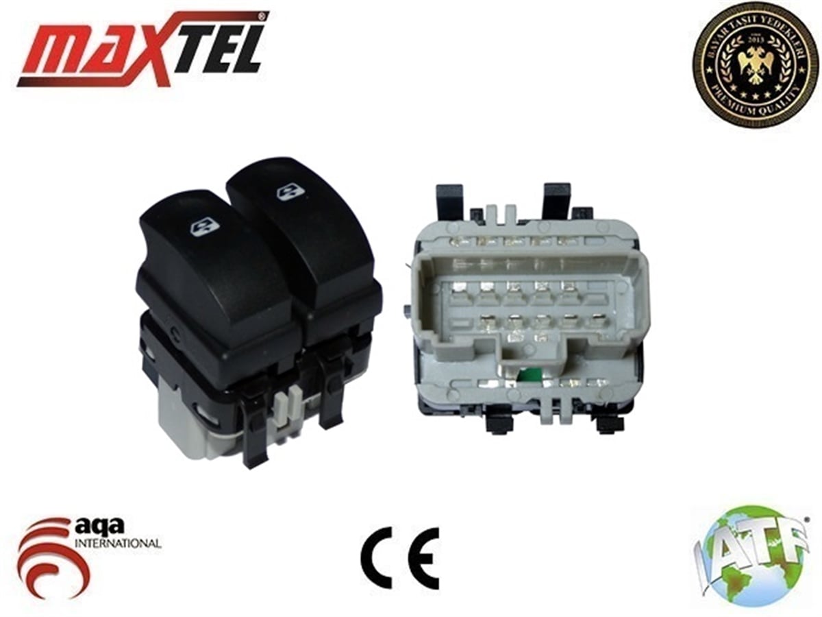 YEDEK PARÇACAM AÇMA DÜĞMESİ SOL 10 PİN GRİ CLİO IIIMAXTEL18204943