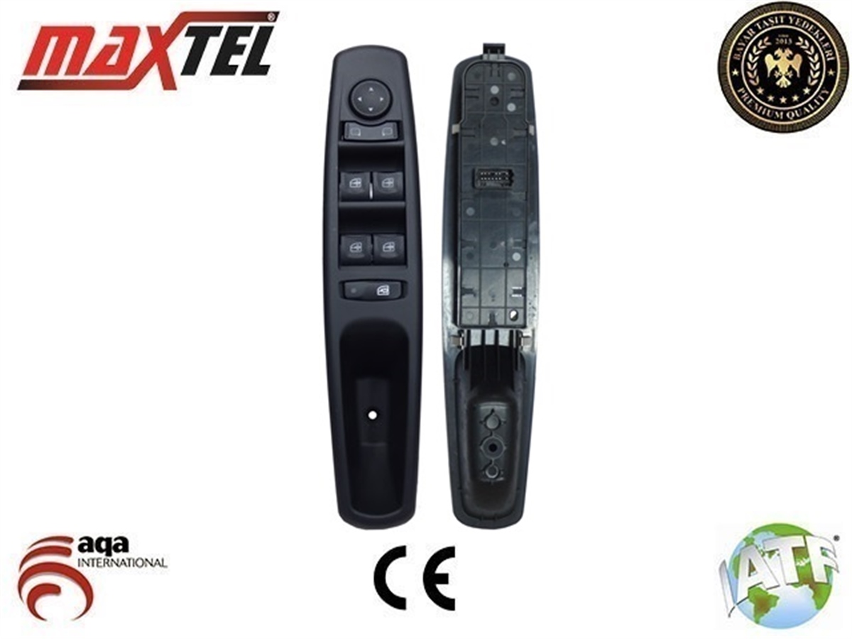 YEDEK PARÇACAM AÇMA DÜĞMESİ SOL 13 PİN SİYAH KASALI FLUENCE/LAGUNA IIIMAXTEL18204107