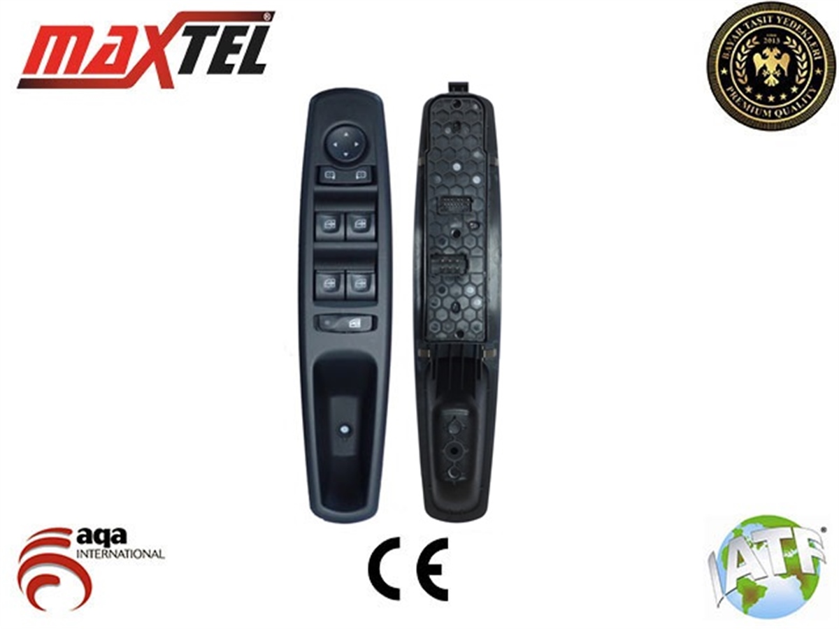 YEDEK PARÇACAM AÇMA DÜĞMESİ SOL 19 PİN SİYAH KASALI FLUENCEMAXTEL18204103