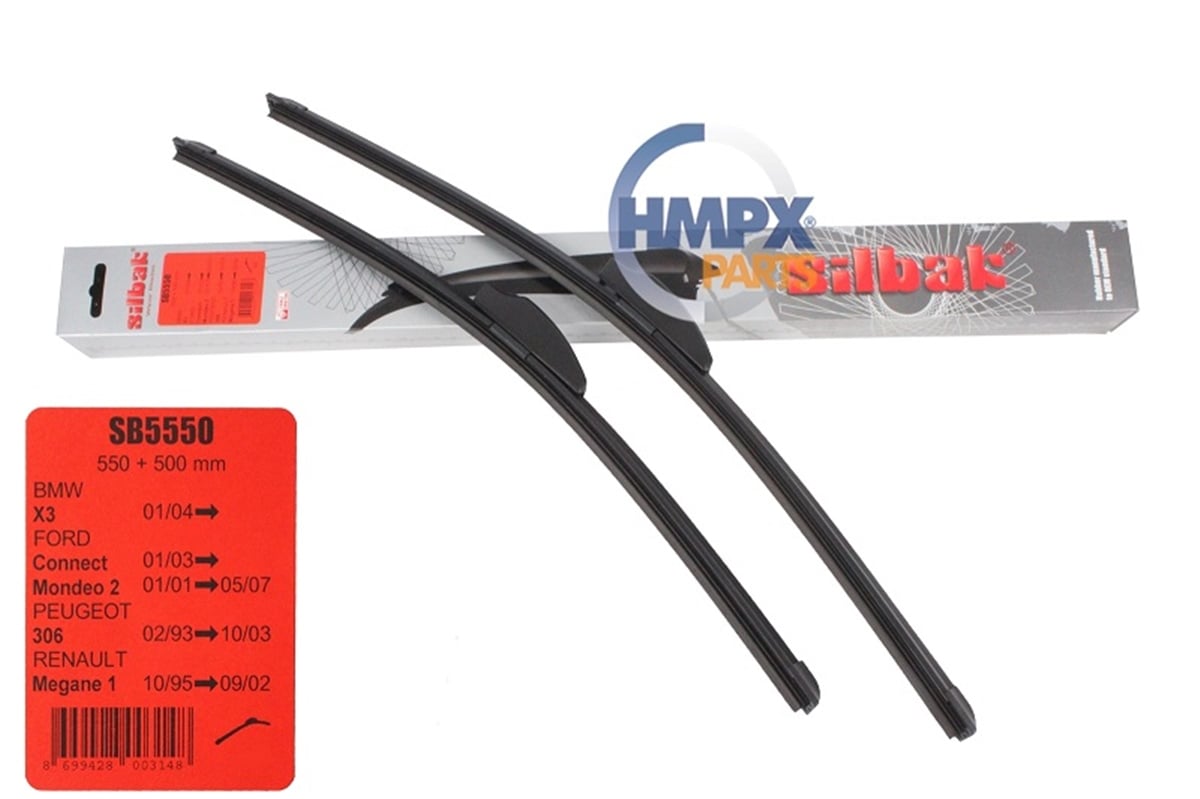 YEDEK PARÇACONNECT  02>13  MONDEO  01>07 ÖN SİLECEK SÜPÜRGE TAKIM :MUZ TİP (550 MM+500 MM) SIL EU7J S17528 AA SB5550PARCAWORLDSIL EU7J S17528 AA