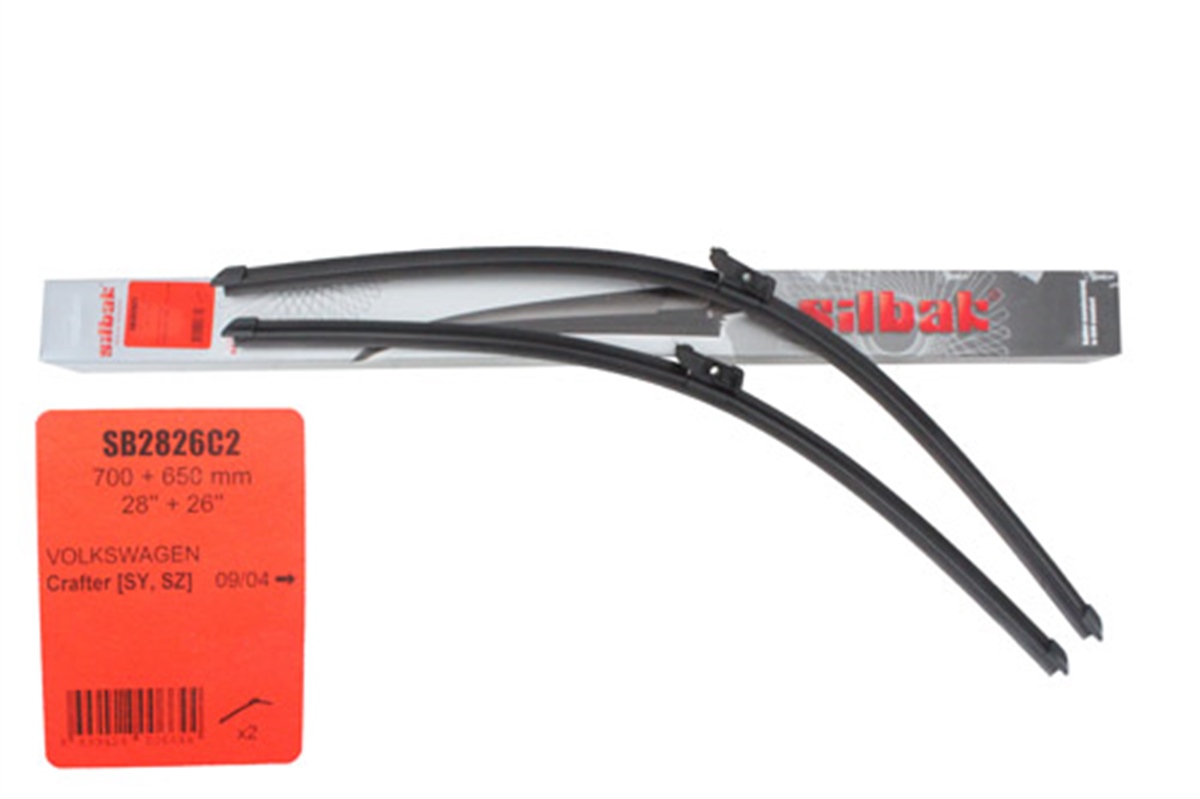 YEDEK PARÇACRAFTER  16> ÖN SİLECEK SÜPÜRGE TAKIM : MUZ TİPİ (700+650 MM) SIL 7C1998002 SB2826C2PARCAWORLDSIL 7C1998002