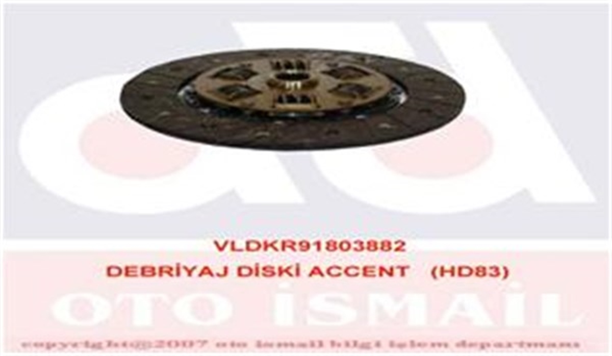 YEDEK PARÇADEBRIYAJ DİSKİ ACCENT 1.5CRDI GETZ 03 MATRİX S 01 HD83 VALEO 803882VALEOVALEO 803882