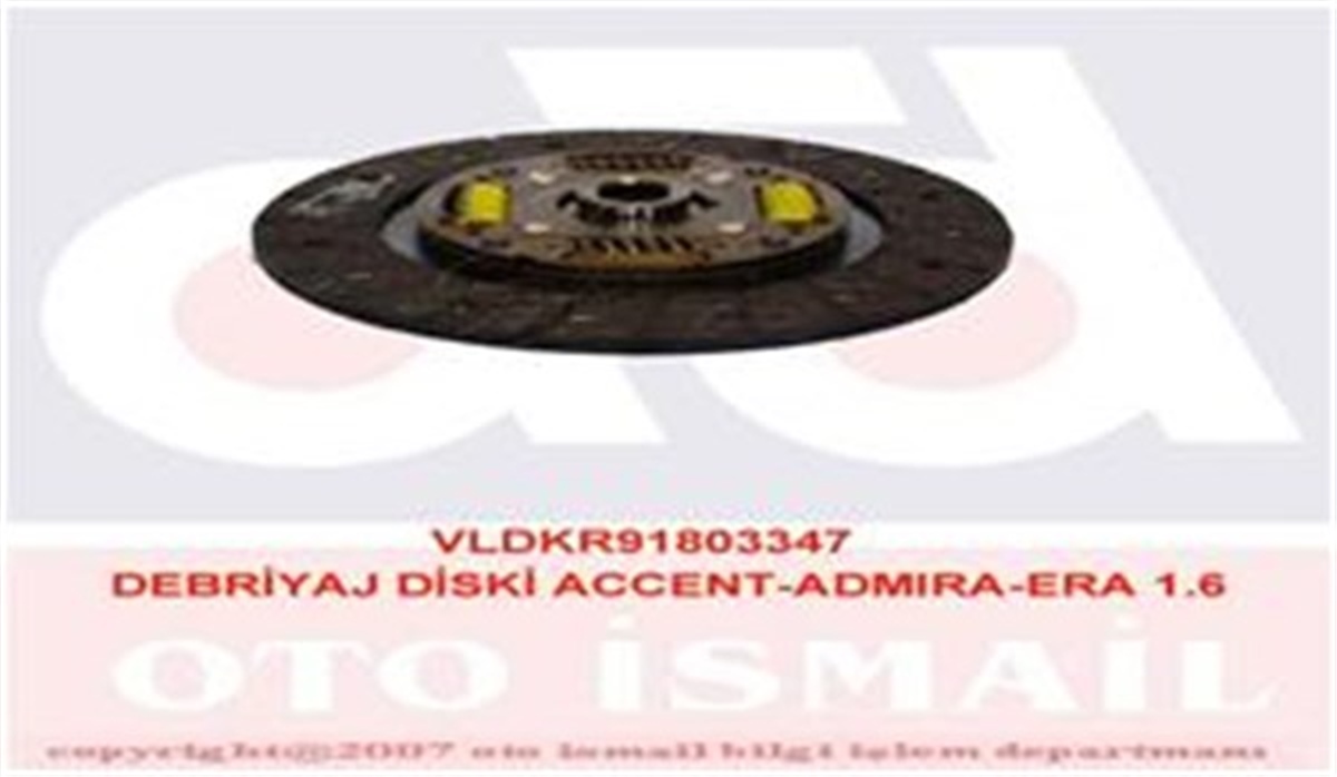YEDEK PARÇADEBRIYAJ DİSKİ ACCENT-ADMIRA-ERA 1.6 HD05 VALEO 803347VALEOVALEO 803347