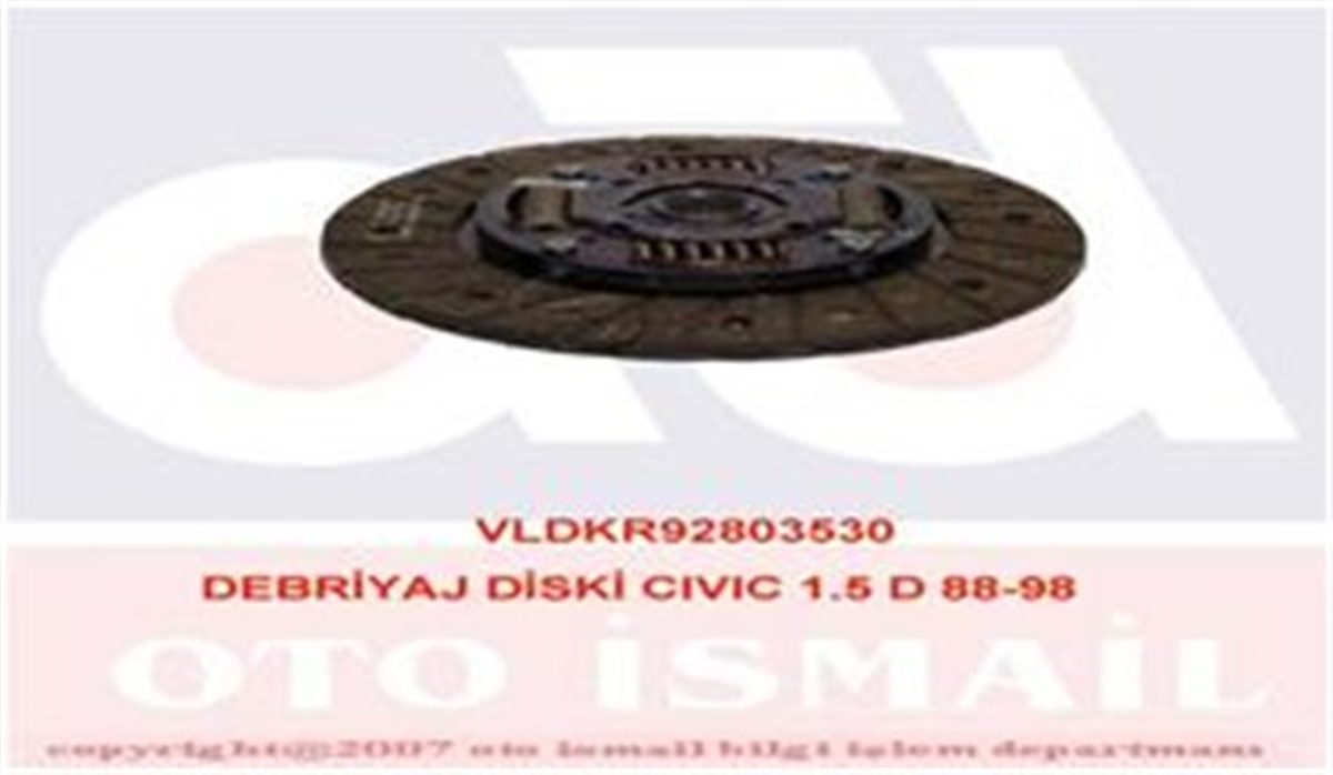 YEDEK PARÇADEBRIYAJ DİSKİ CIVIC 1.5 D 88-98 D15B HA08 VALEO 803530VALEOVALEO 803530