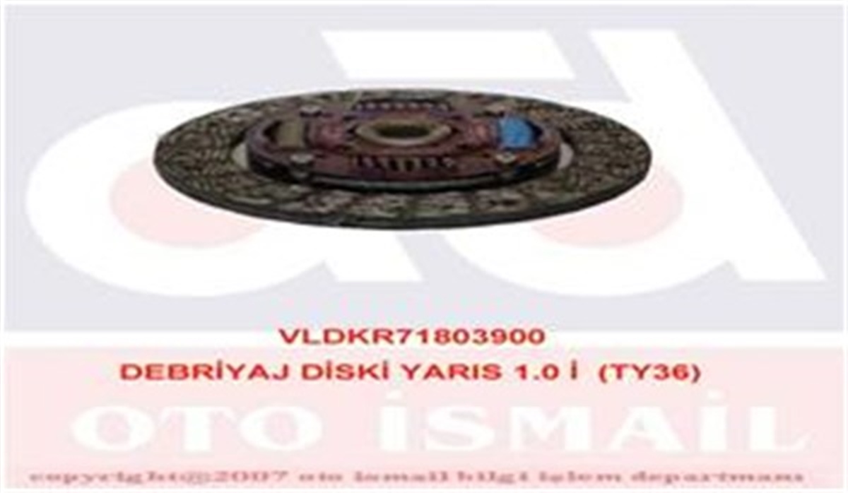 YEDEK PARÇADEBRIYAJ DİSKİ YARIS 1.0 İ TY36 VALEO 803900VALEOVALEO 803900