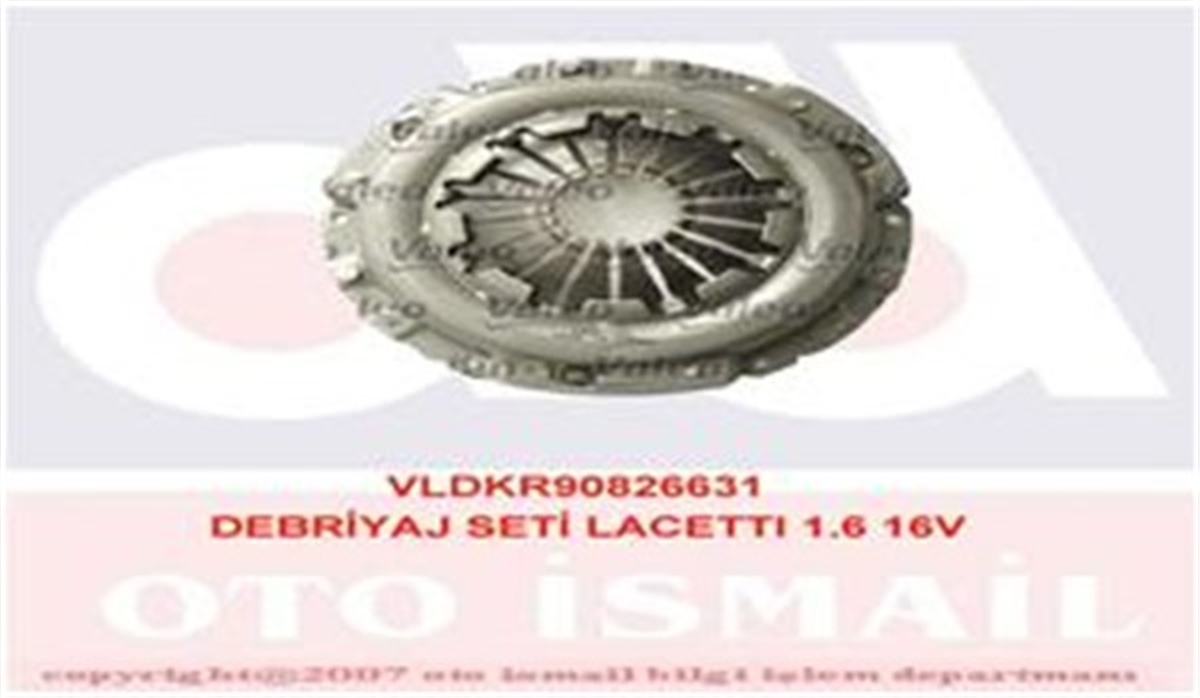 YEDEK PARÇADEBRIYAJ SETİ AVEO-KALOS 1.4 8V DW105KIT VALEO 826631VALEOVALEO 826631