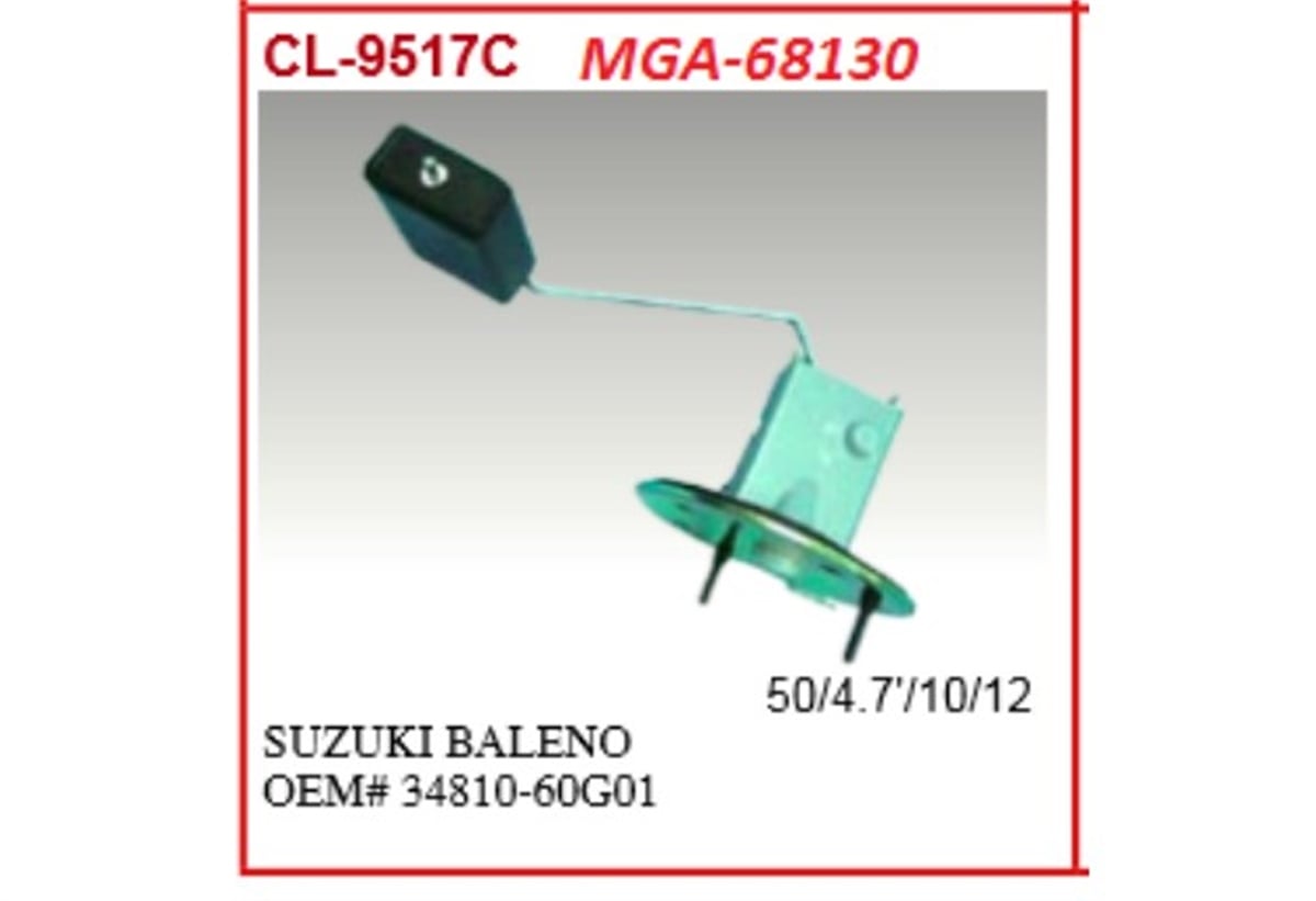 YEDEK PARÇADEPO ŞAMANDIRASI-SUZUKI BALENO 96>00   3481060G01000 -MGA-68130MGAMGA-68130