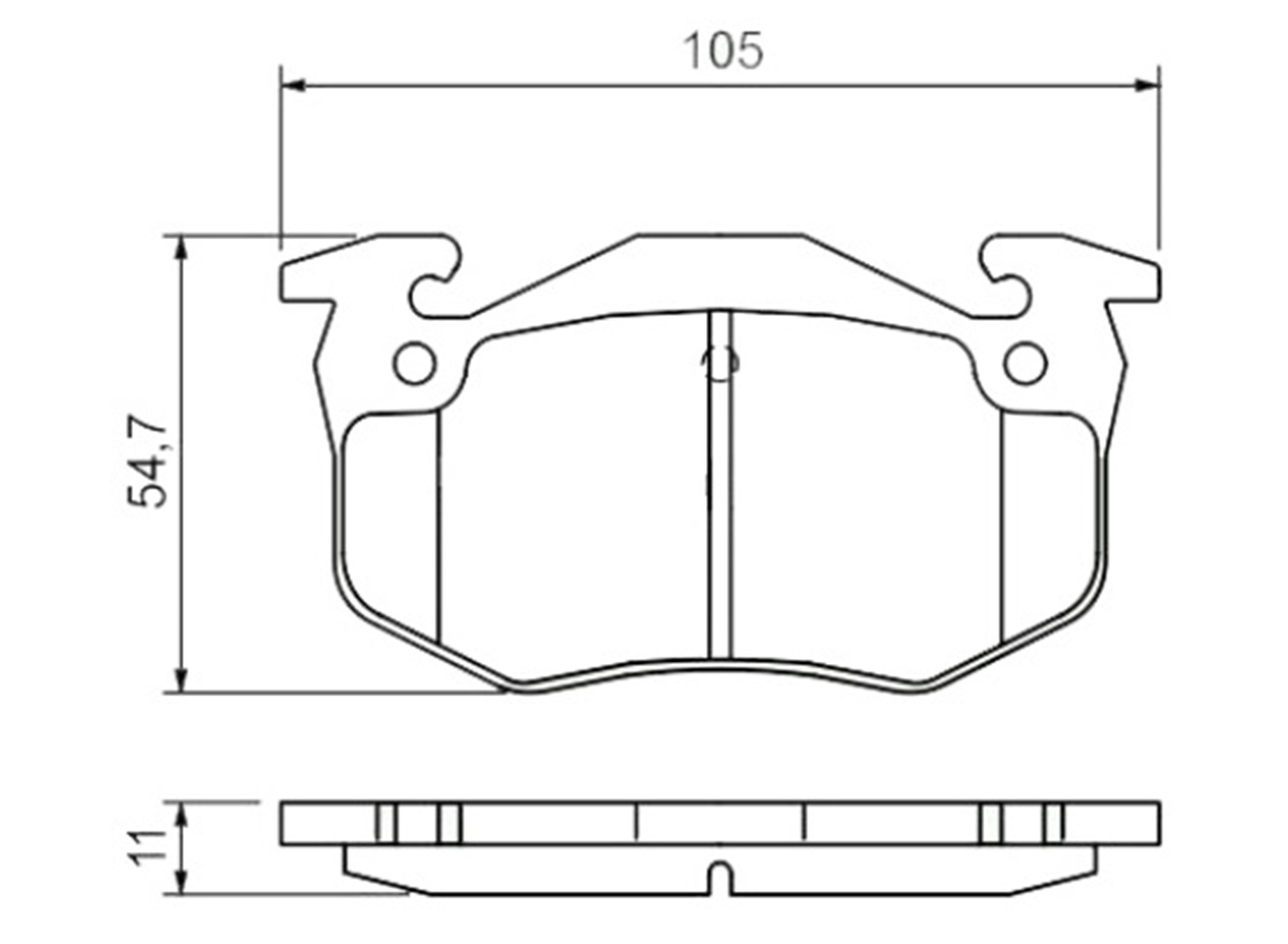 YEDEK PARÇADISK BALATA ARKA PEUGEOT 106 / PEUGEOT 205 / PEUGEOT 206 / PEUGEOT 306  425271 -MGA-55546MGAMGA-55546