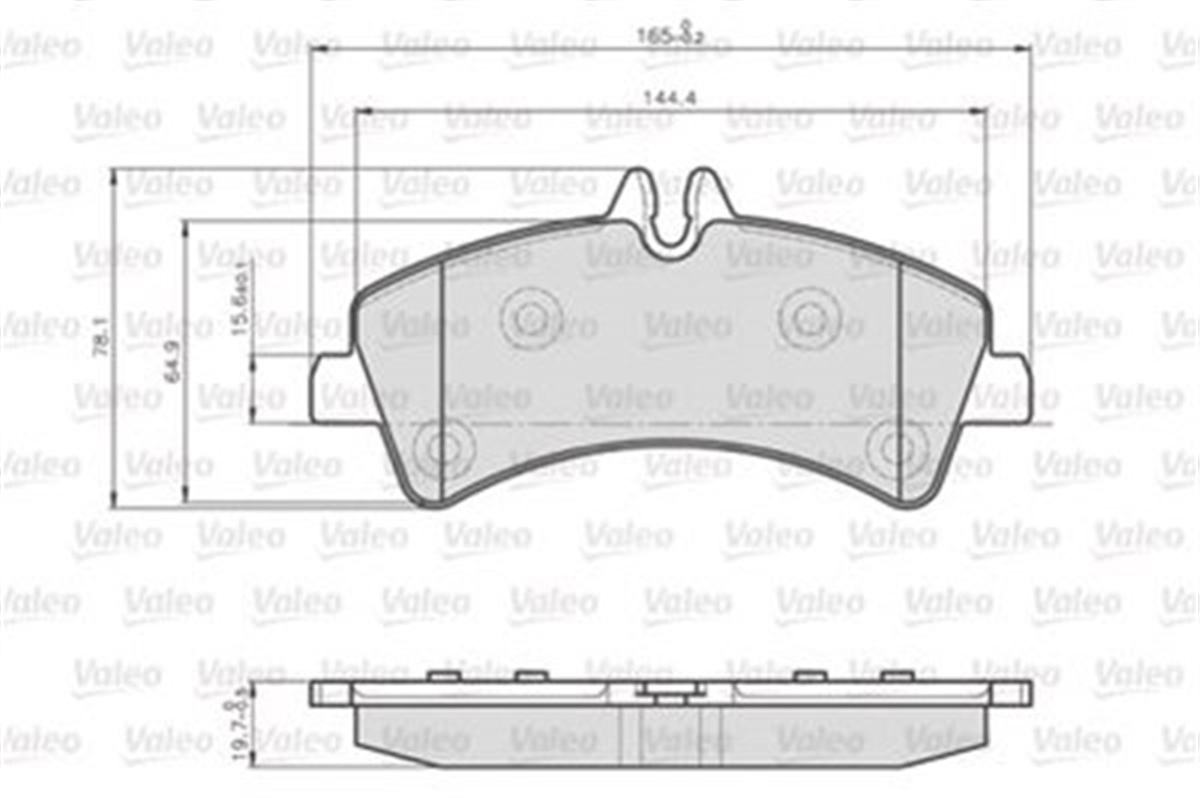 YEDEK PARÇADİSK FREN BALATASI LCV ARKA MERCEDES SPRİNTER II 2006 VALEO 873190VALEOVALEO 873190