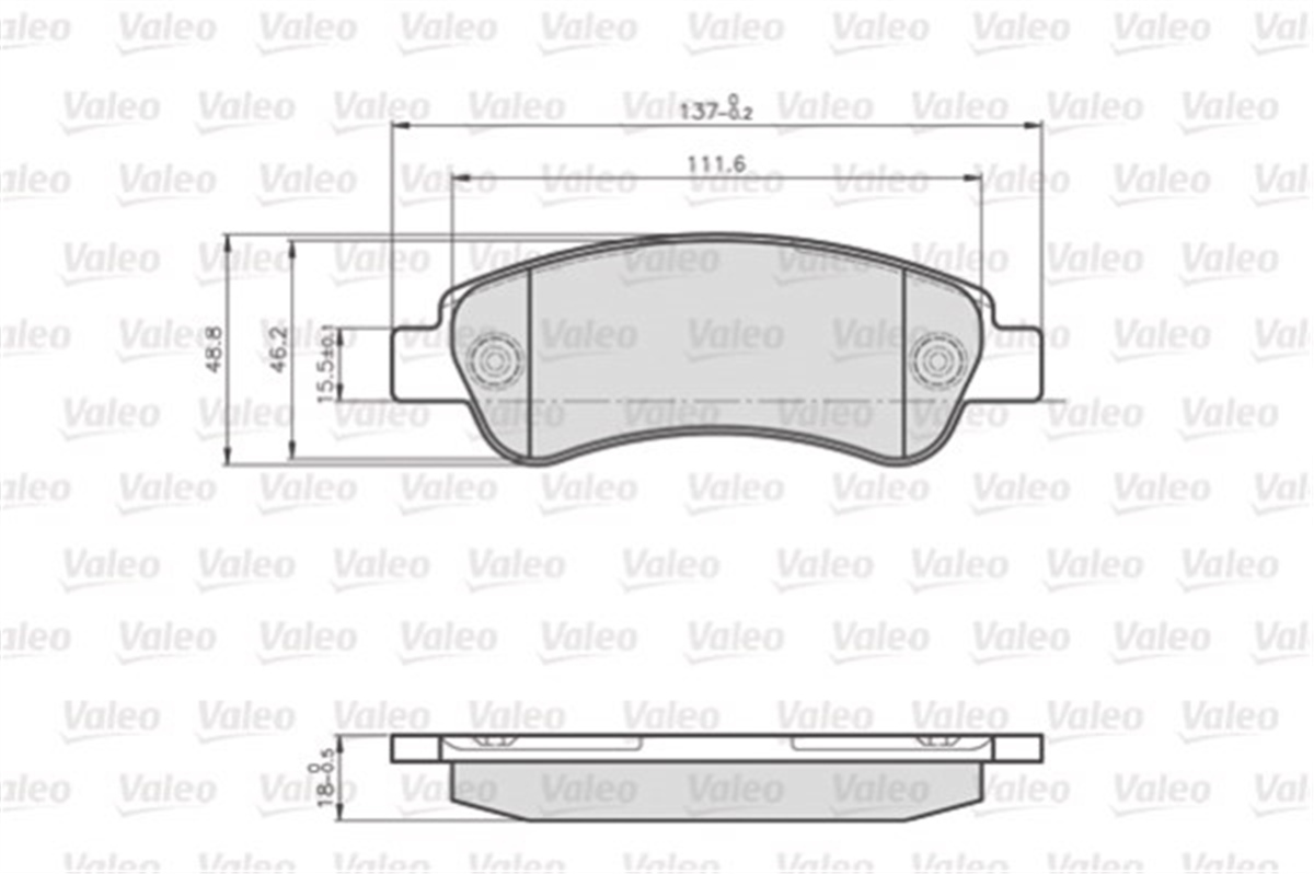 YEDEK PARÇADİSK FREN BALATASI LCV ARKA CITROEN JUMPER II 2006 VALEO 872465VALEOVALEO 872465