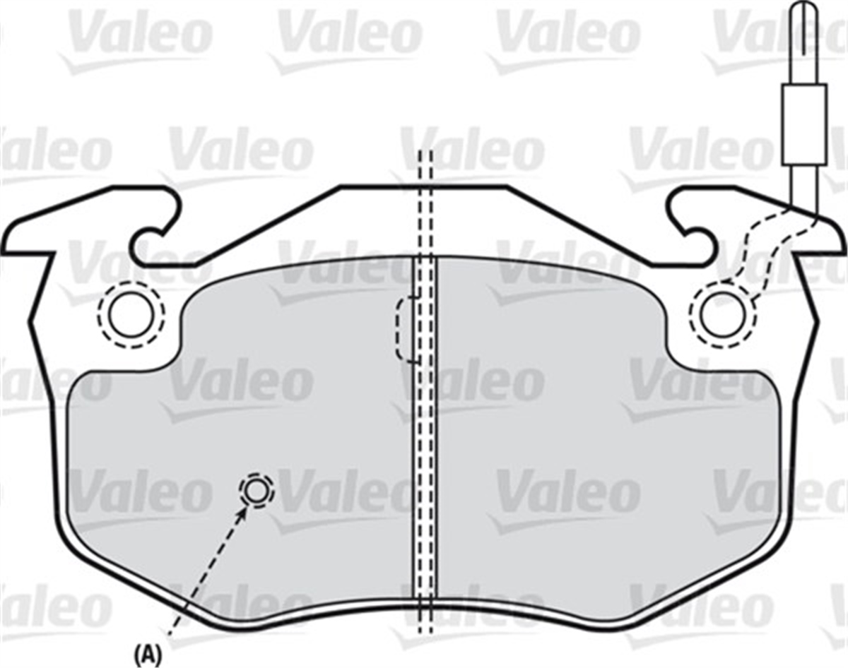 YEDEK PARÇADİSK FREN BALATASI ÖN SAAB SCANIA AB 9000 2.3I 03.89 VALEO 598346VALEOVALEO 598346