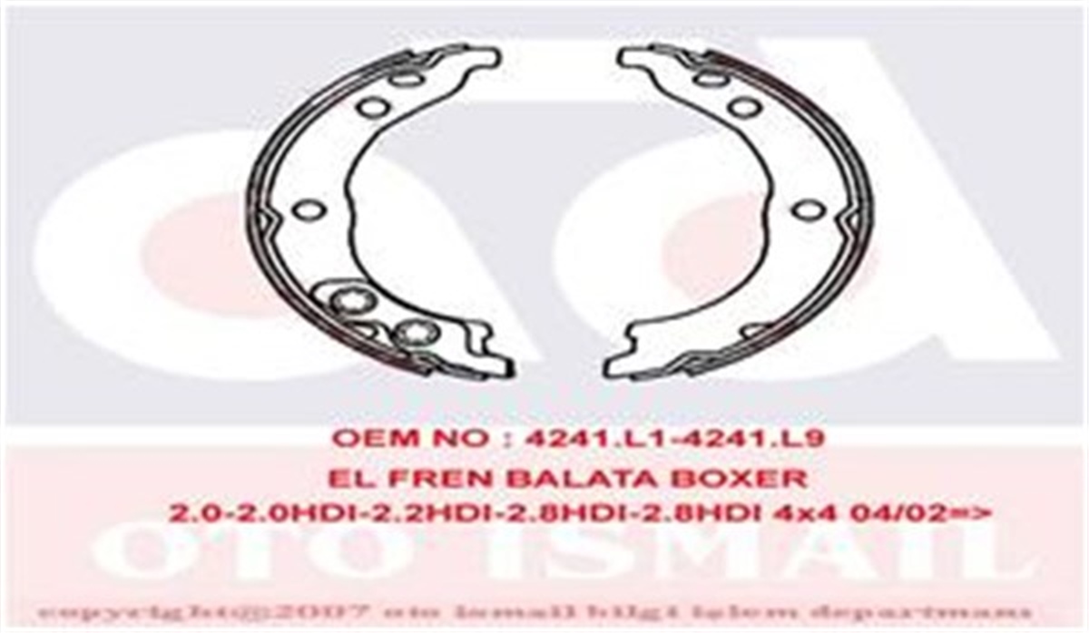 YEDEK PARÇAEL FREN PABUÇ BALATA BOXER-2.0-2.0HDI-2.2HDI-2.8D 2.8HDI 98 02 JUMPER98 02 DUCATO 98 02 172X42 TRW GS8715TRWTRW GS8715