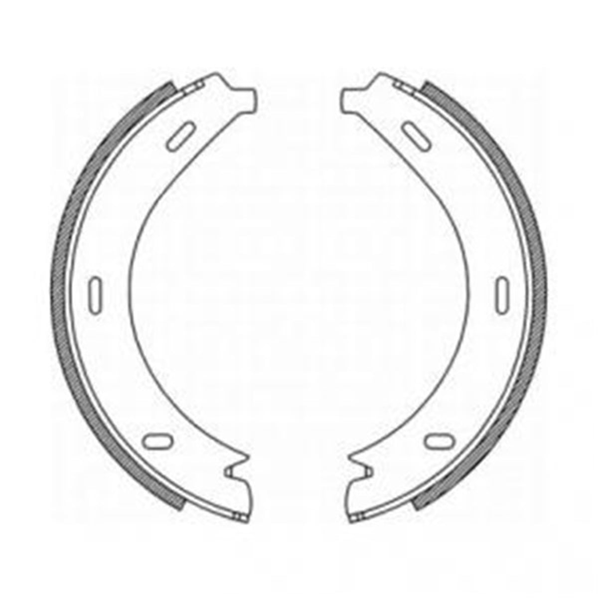 YEDEK PARÇAEL FREN PABUÇ BALATA MERCEDES W638 VITO 2.0 2.3 V230 TD V230 V200 V280 113 114 96-7.03 180X20 RIW P5670RIWRIW P5670