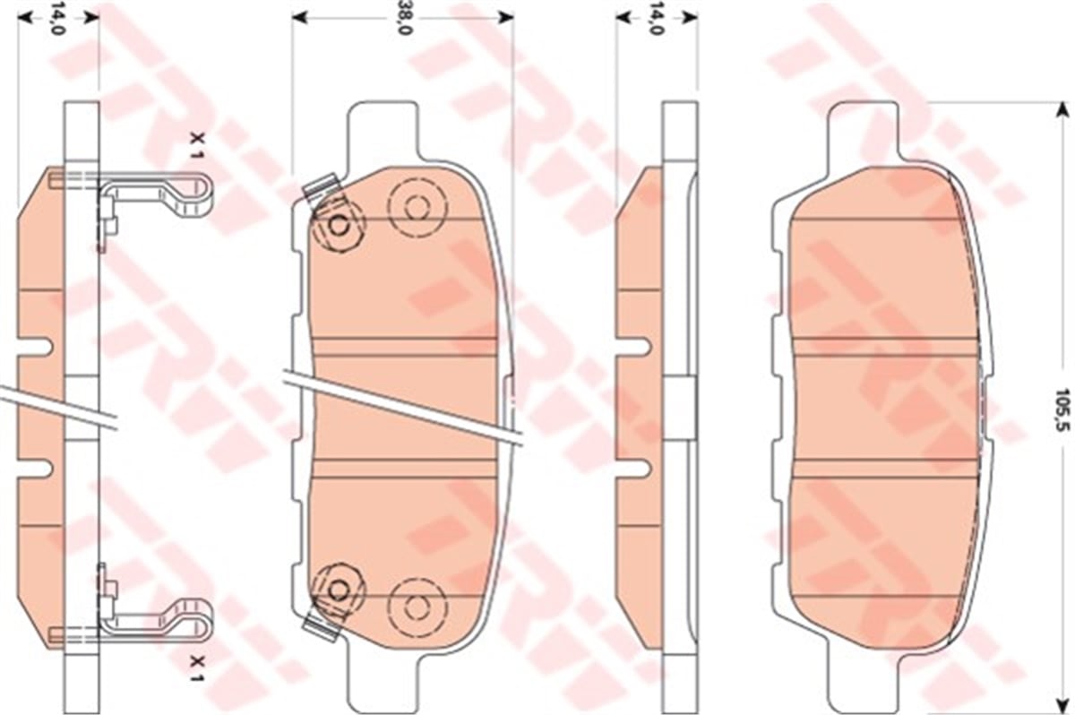 YEDEK PARÇAFREN BALATASI ARKA . D4060-JA00A JAPON QASHQAI (J10) XTRAIL (T30, T31) 01-13 JUKE (F15) 10-14 PULSAR (C13) 15- FX (S50) FX35/FX45 03-08 07-13 1.6:2.0:1.5 DCI:1.6 DCI:2.0 DCI TRW TRW GDB3507TRWTRW GDB3507