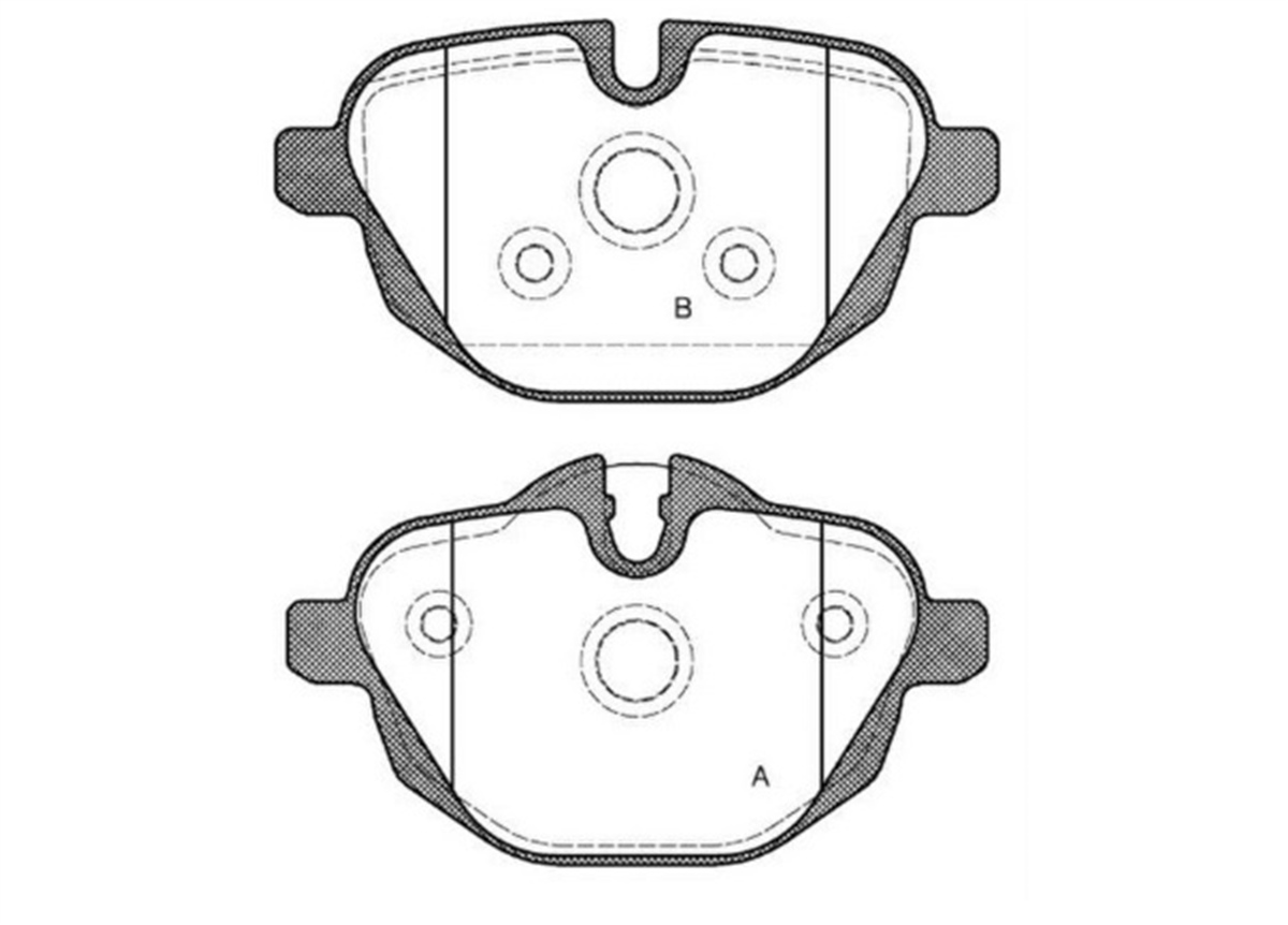 YEDEK PARÇAFREN BALATASI ARKA BMW F10-25  G11-30 2456101 34216796741 -MGA-56213MGAMGA-56213