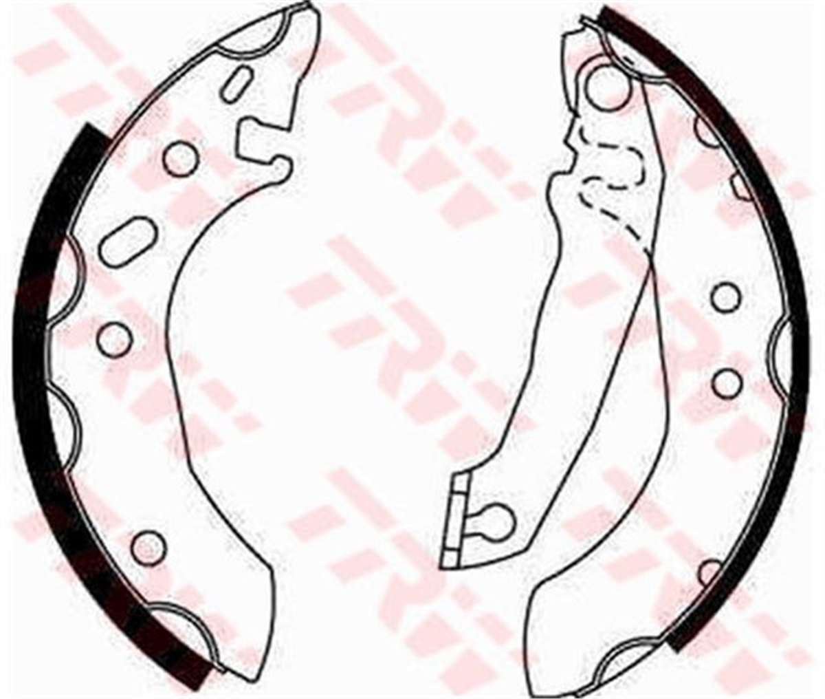 YEDEK PARÇAFREN BALATASI ARKA PABUCLU/DAR (+ABS) 92AX 2200 BB FORD ESCORT 91- BM TRW TRW GS6253TRWTRW GS6253