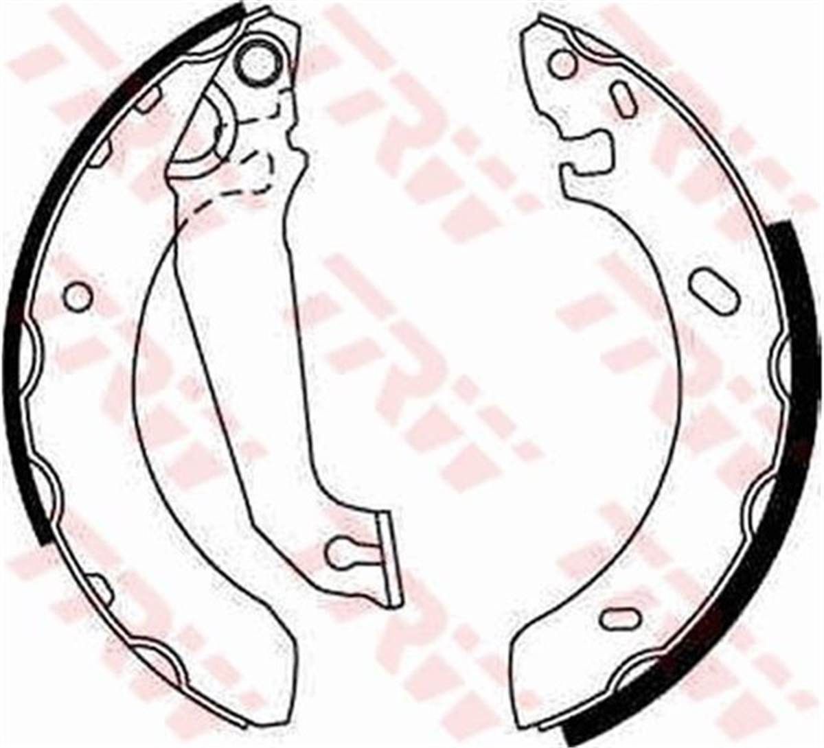 YEDEK PARÇAFREN BALATASI ARKA PABUCLU/GENIS (-ABS) 91AB 2200 L2A FORD ESCORT 91- BM TRW TRW GS6254TRWTRW GS6254