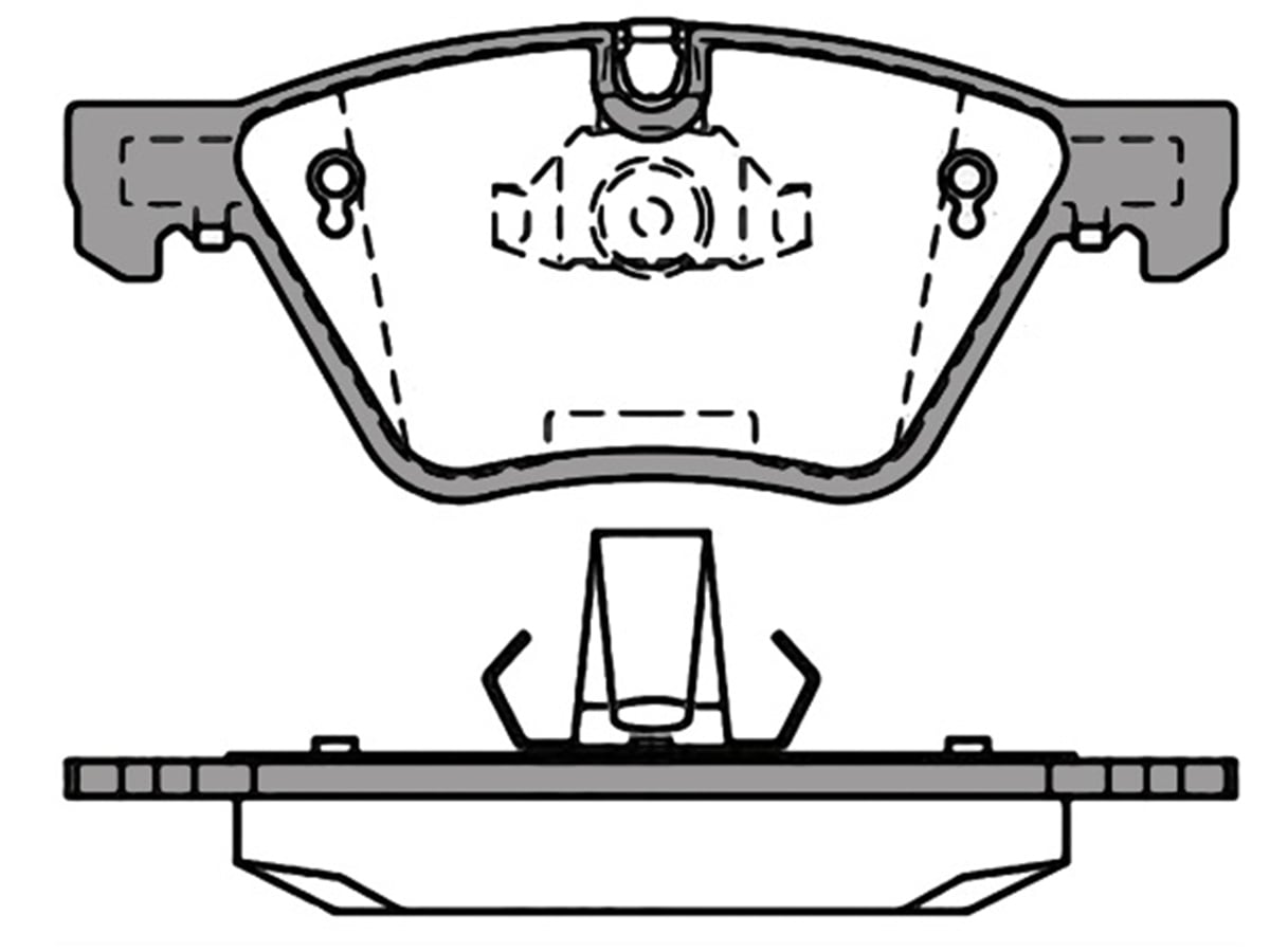 YEDEK PARÇAFREN BALATASI BMW E-90/91/92/93/81/87 ON 34116763617 -MGA-56209MGAMGA-56209