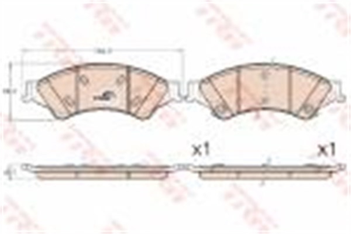 YEDEK PARÇAFREN BALATASI ÖN 4X2/4X4/UCYR3323ZA AB31 2L361 AB FORD RANGER/MAZDA 11- BM TRW TRW GDB2005TRWTRW GDB2005